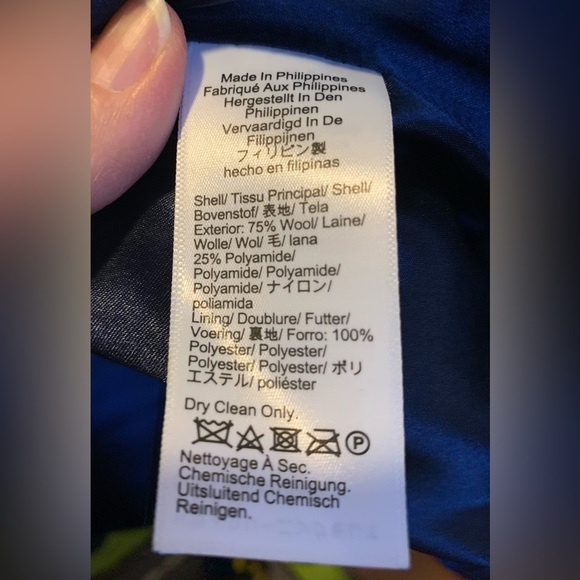 J.Crew Sz 2 Evening Blazer Jacket Italian Double-cloth Wool Blend In Black New - Picture 5 of 5